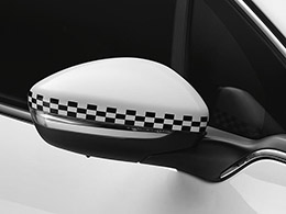 PEUGEOT PEUGEOT 208 Chequered mirror caps