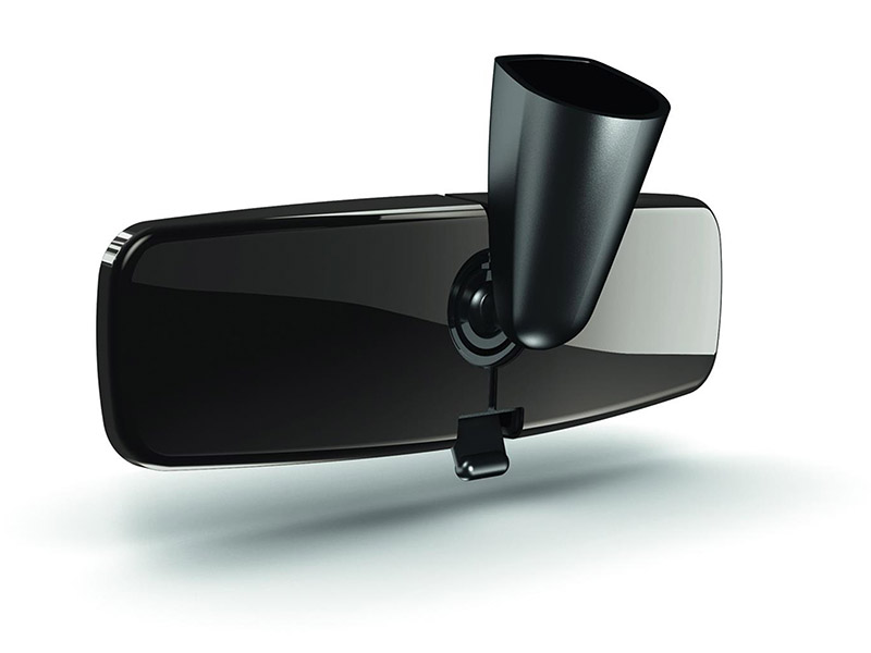 PEUGEOT Graphic dark chrome interior mirror cover - standard mirror