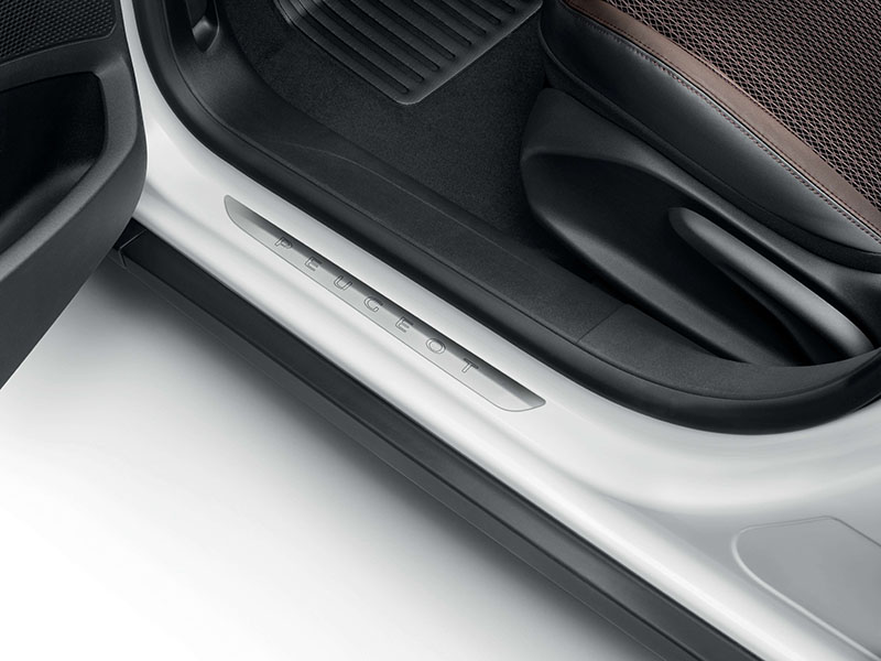 PEUGEOT PEUGEOT 308 Set of 2 brushed aluminium front door sills