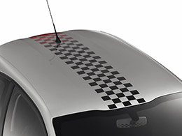 PEUGEOT PEUGEOT 208 Chequered roof stripe - glass roof