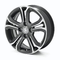 PEUGEOT PEUGEOT 208 16" Helium alloy wheels - Grey
