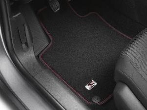 PEUGEOT PEUGEOT 308 LIGNE 'S' carpet mat set - Red piping